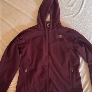 The North Face Burgundy Full-Zip Hoodie